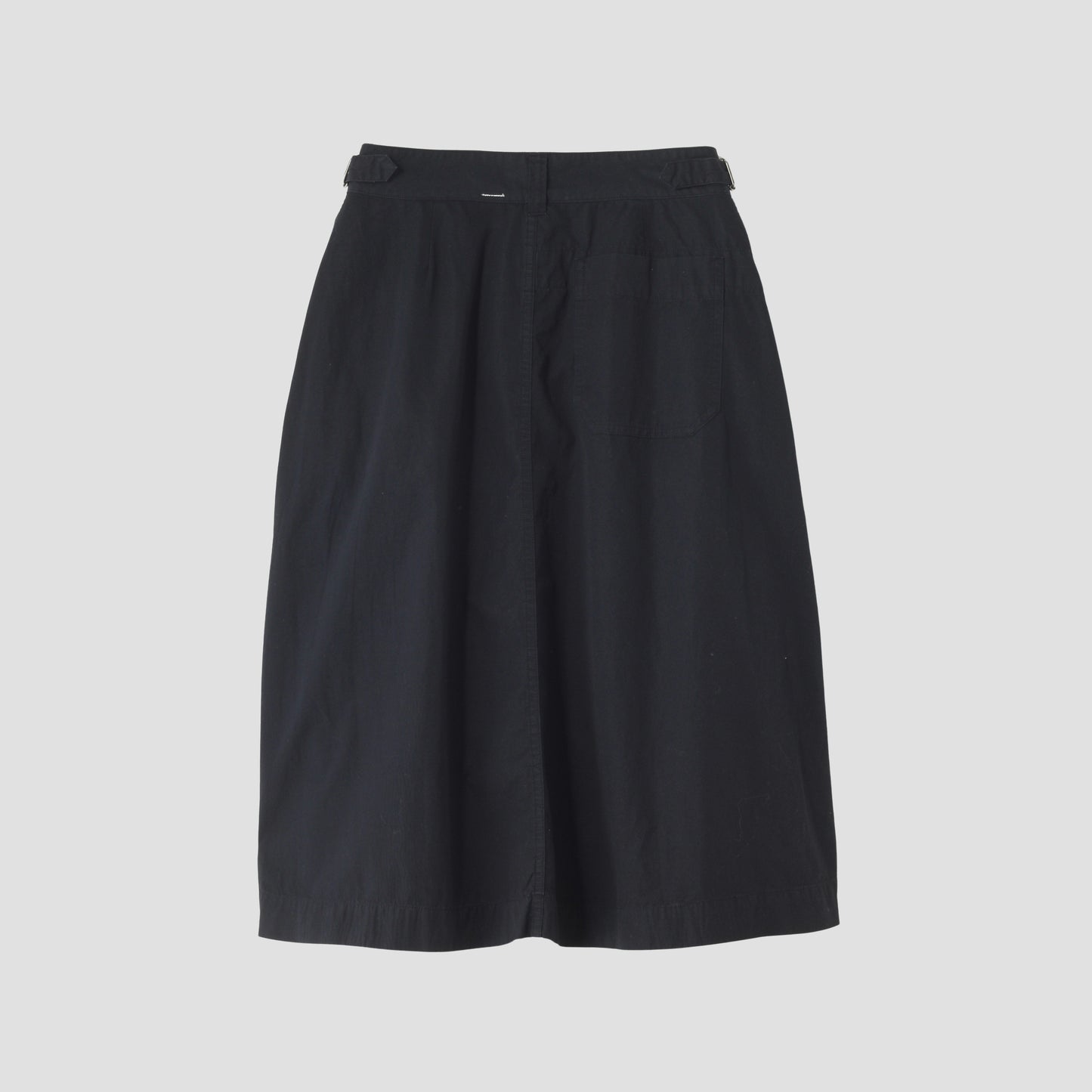 COTTON LINEN TOUGH POPLIN SKIRT