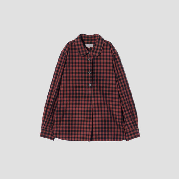 LARGE GINGHAM CHECK COTTON SHIRT