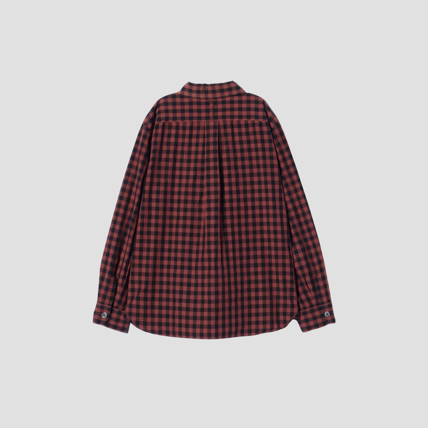 LARGE GINGHAM CHECK COTTON SHIRT