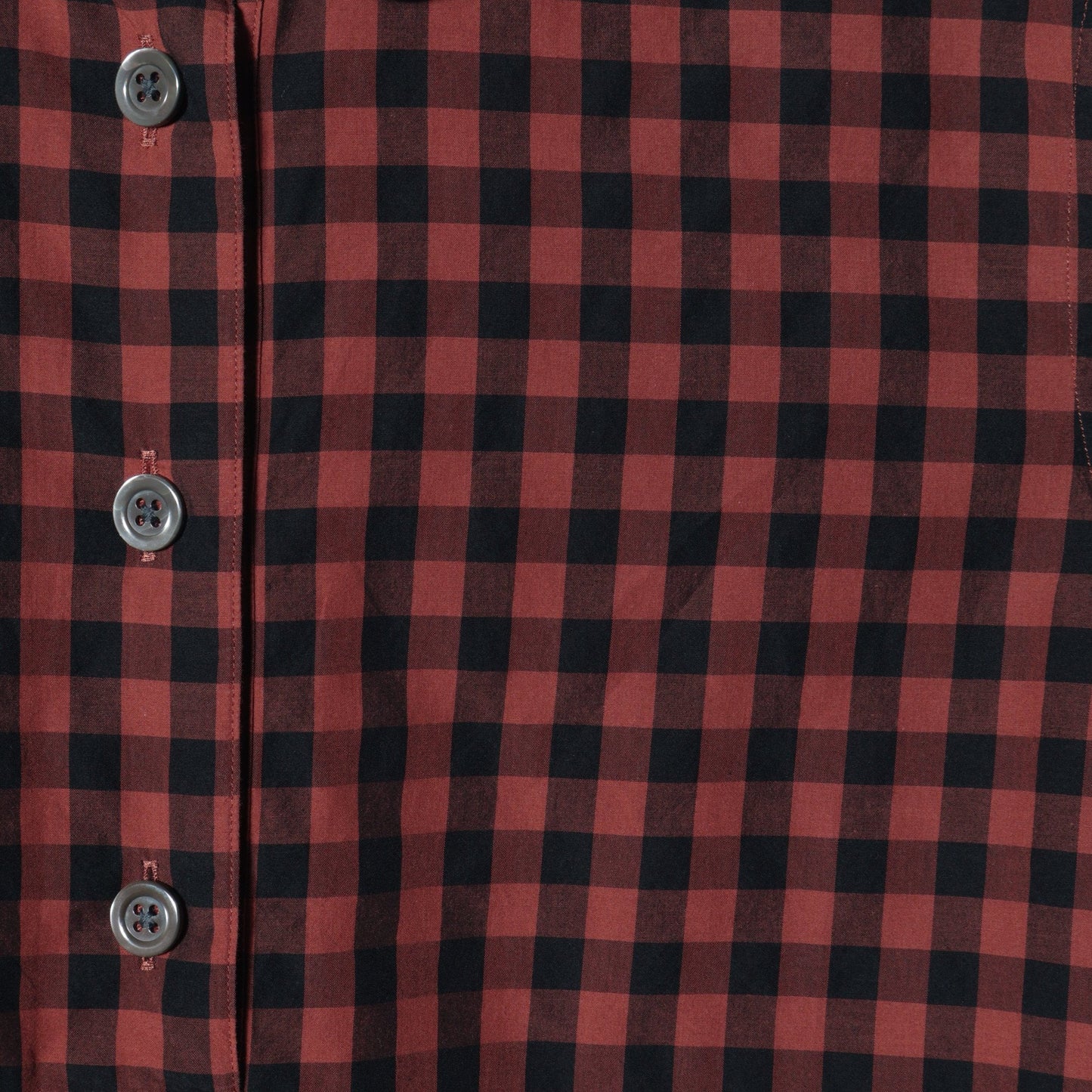 LARGE GINGHAM CHECK COTTON SHIRT
