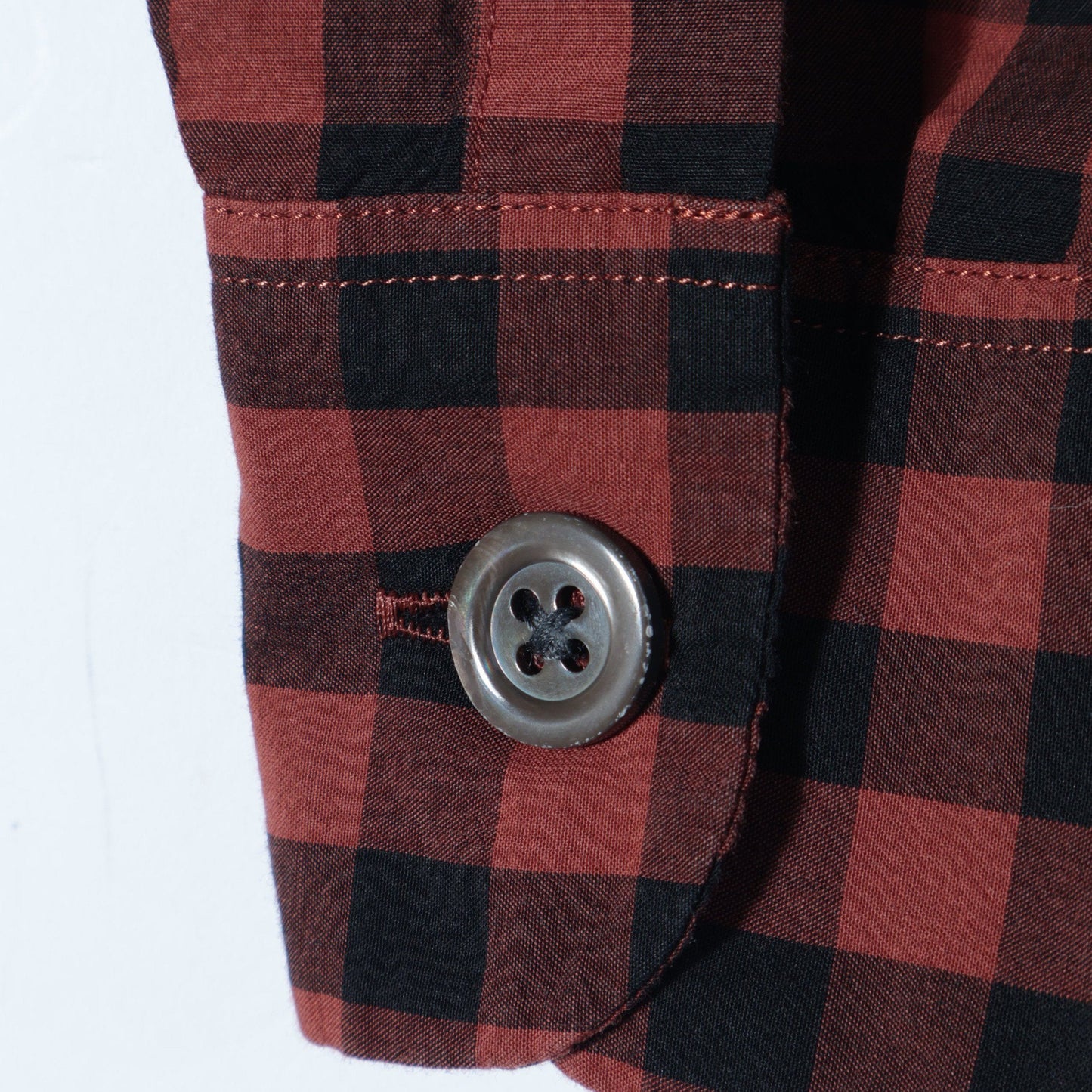 LARGE GINGHAM CHECK COTTON SHIRT