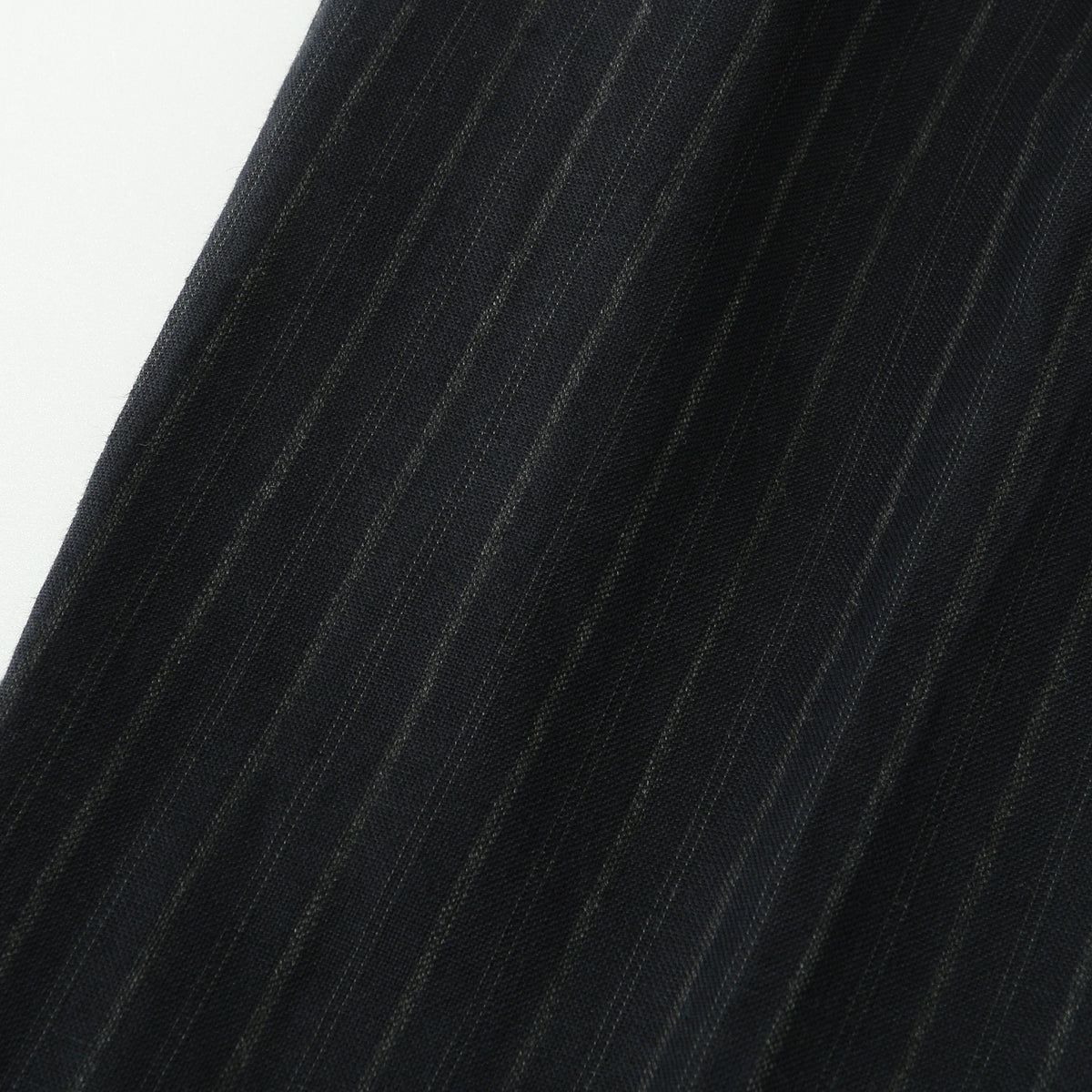 CHALK STRIPE LINEN WOOL TROUSERS