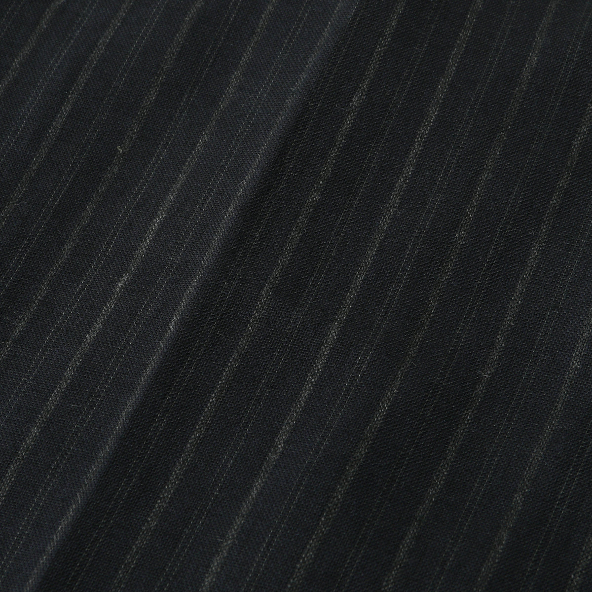 CHALK STRIPE LINEN WOOL TROUSERS