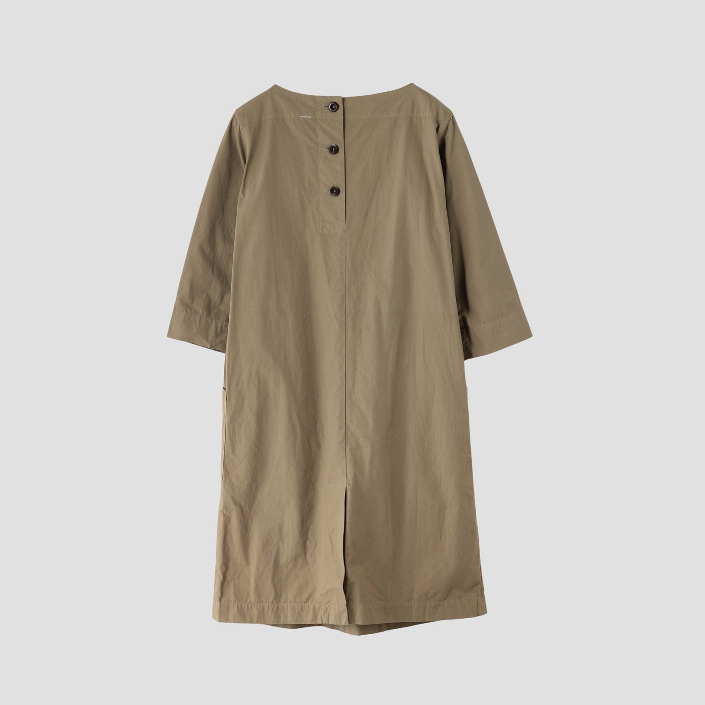 GARMENT DYE VINTAGE POPLIN DRESS