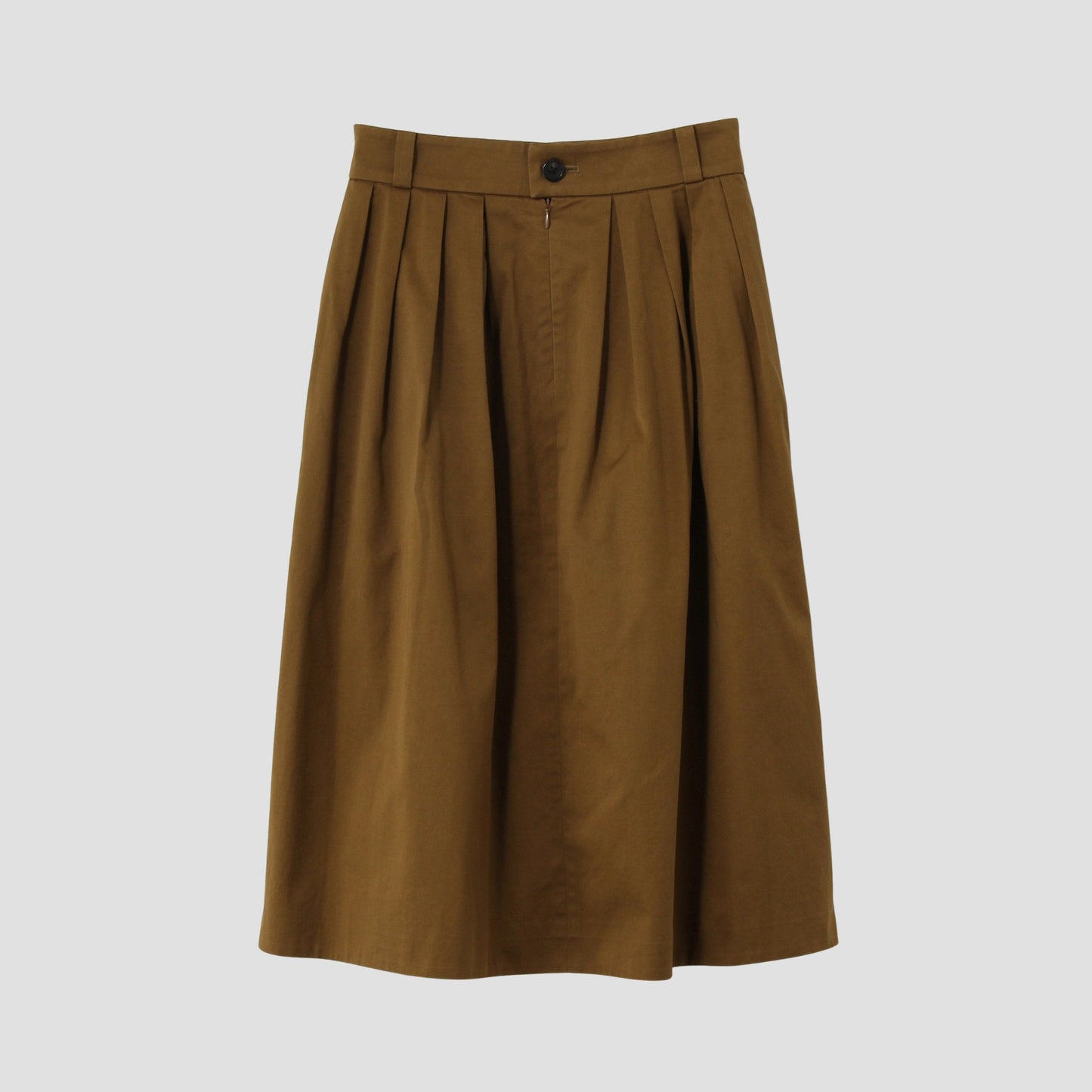 WASHED COTTON SATEEN SKIRT
