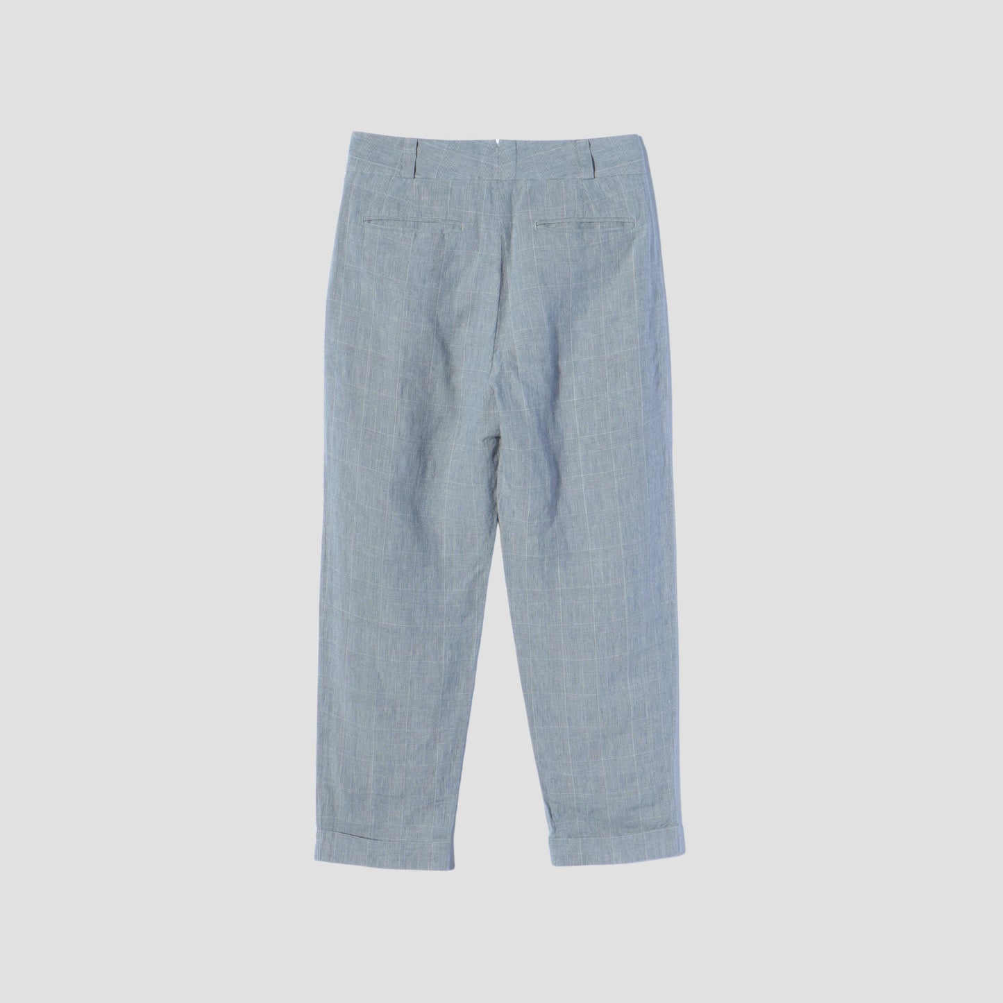 PRINCE OF WALES LINEN TROUSERS