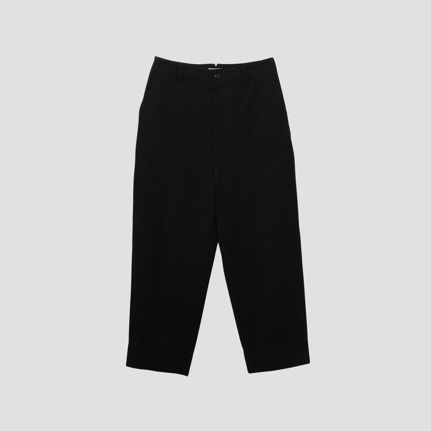 COTTON LINEN TWILL TROUSERS