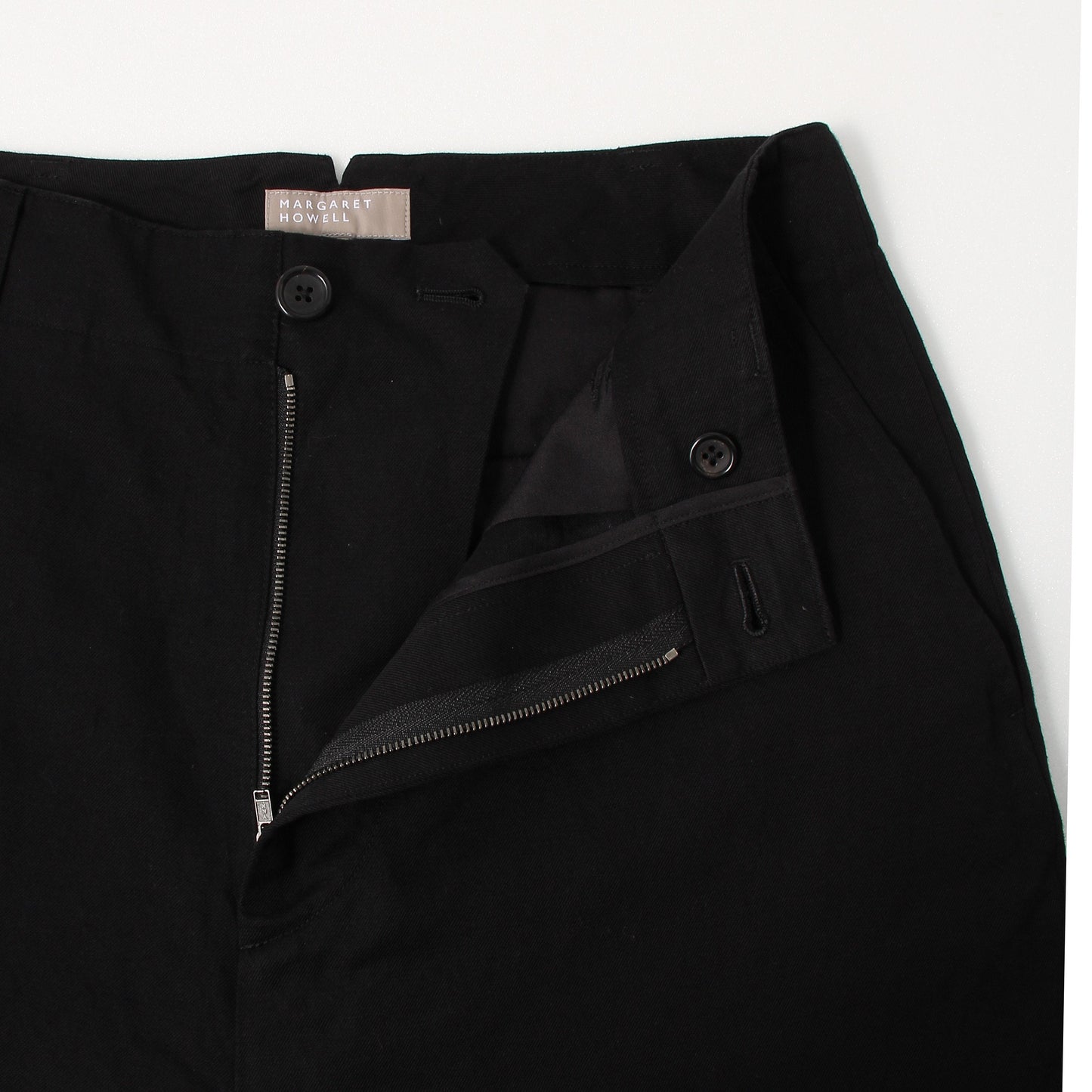 COTTON LINEN TWILL TROUSERS