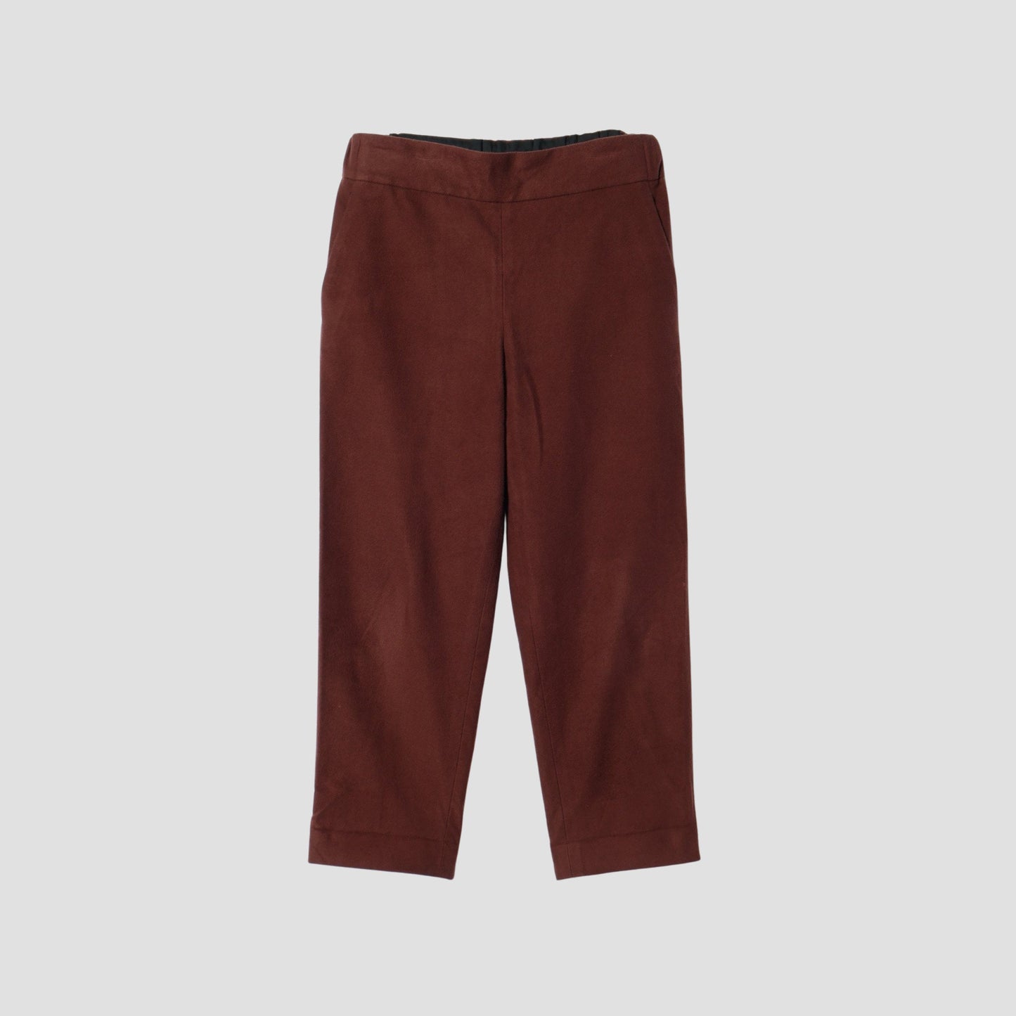 BRUSHED COTTON TWILL TROUSERS