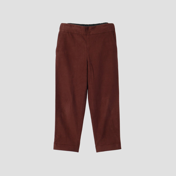 BRUSHED COTTON TWILL TROUSERS