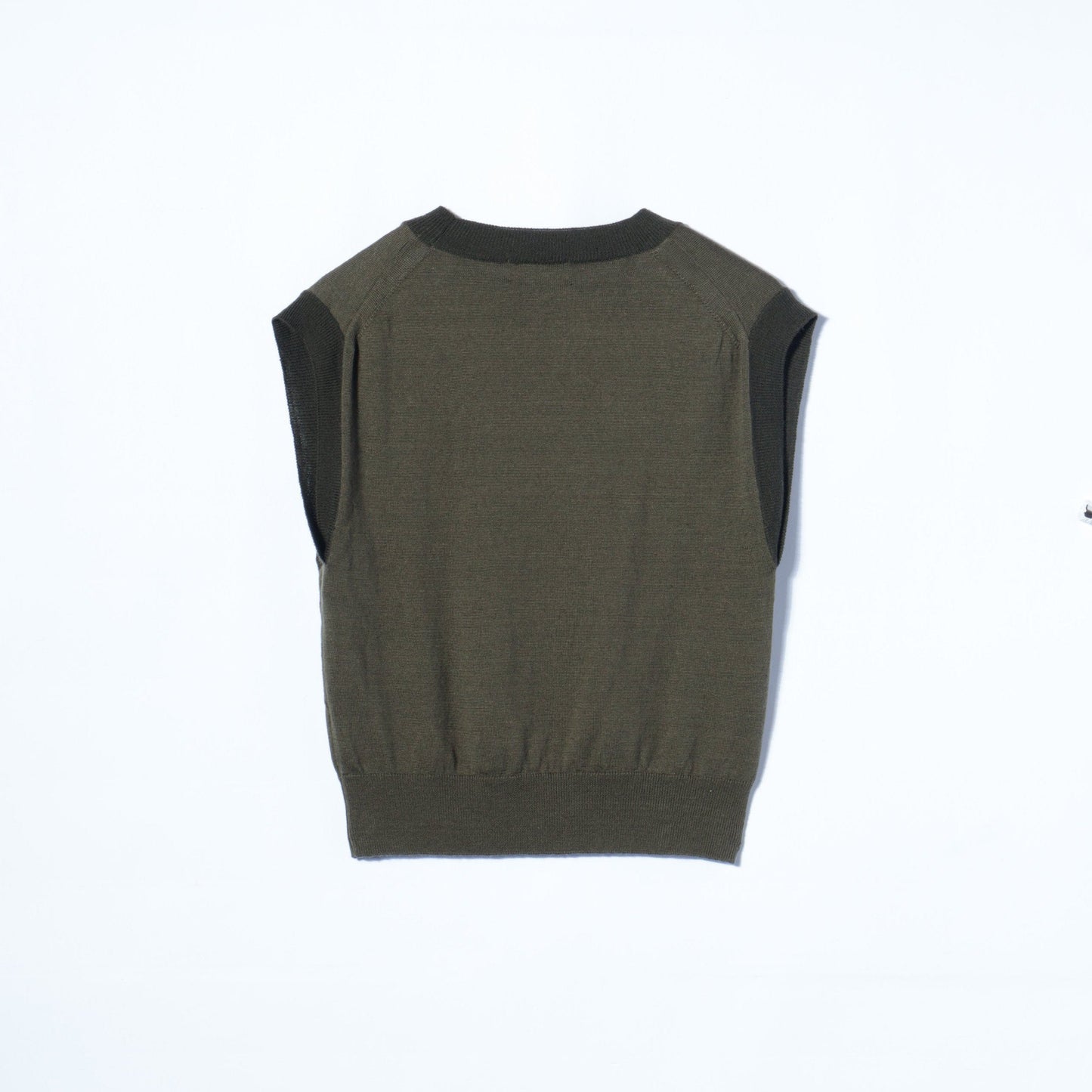 WOOL LINEN ARGYLE KNIT