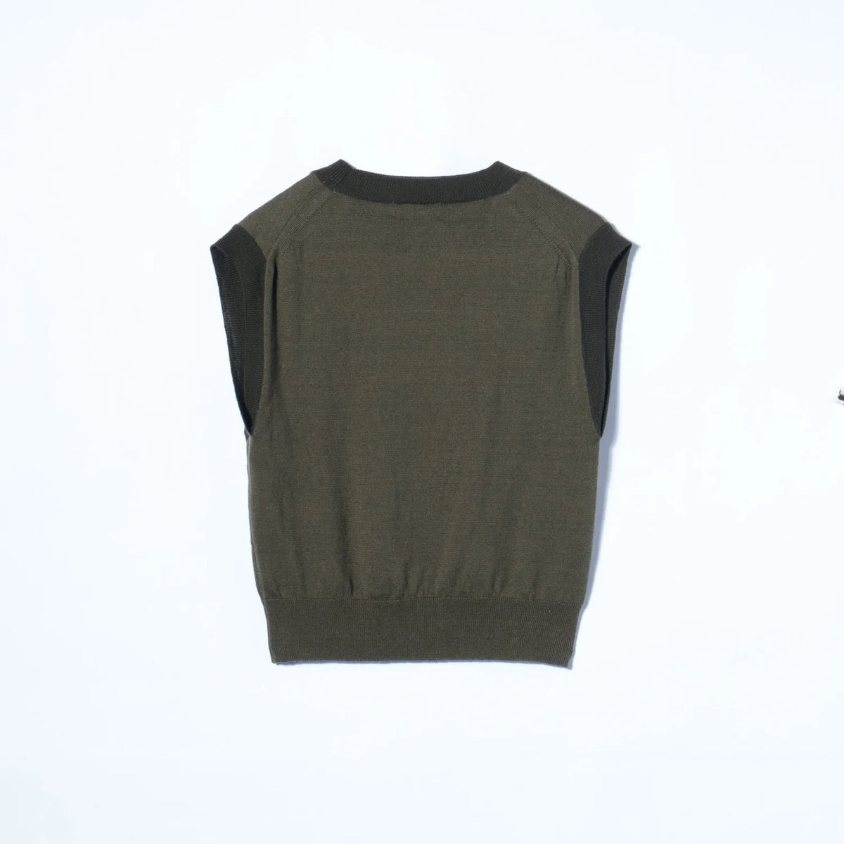 WOOL LINEN ARGYLE KNIT