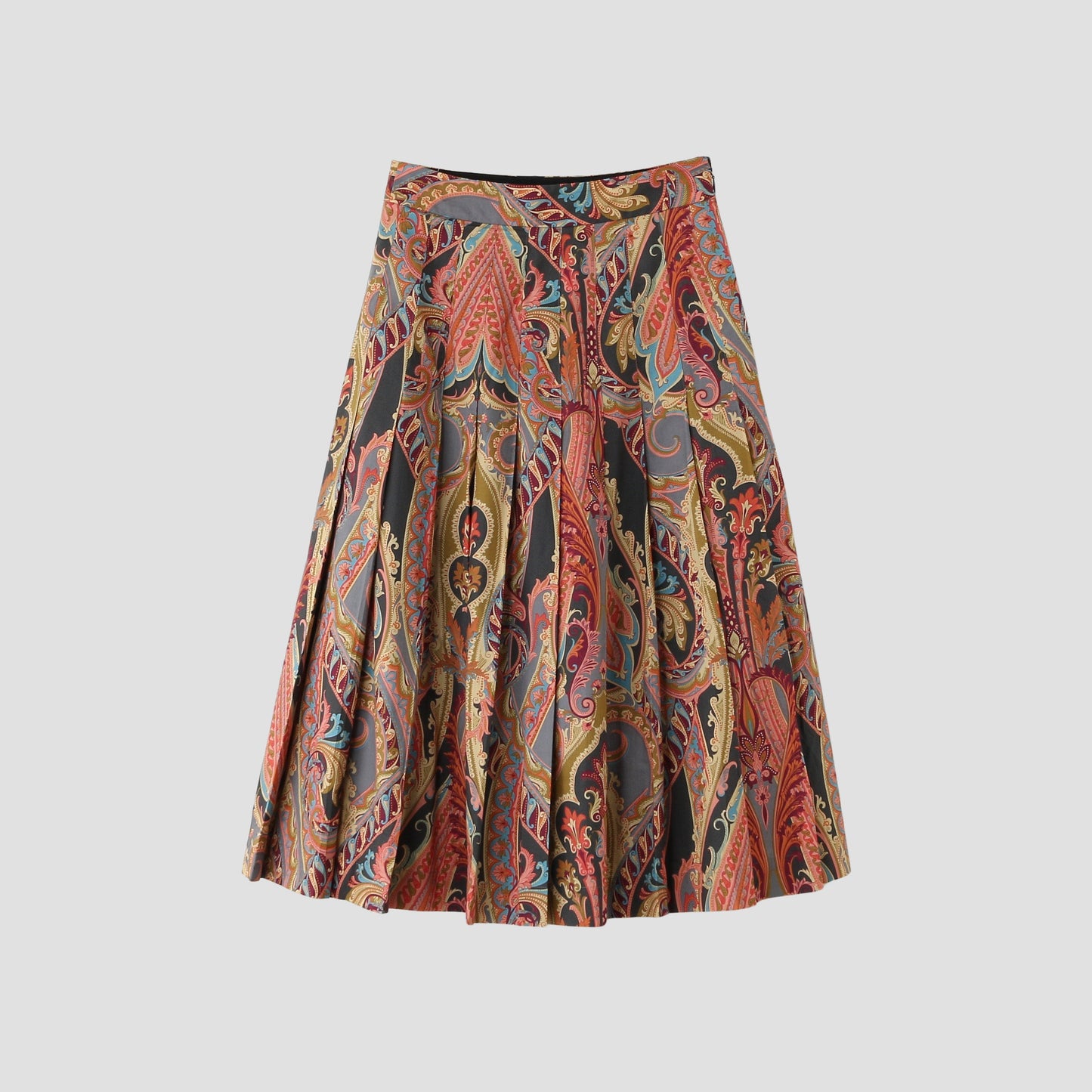 PAISLEY COTTON SHIRTING SKIRT