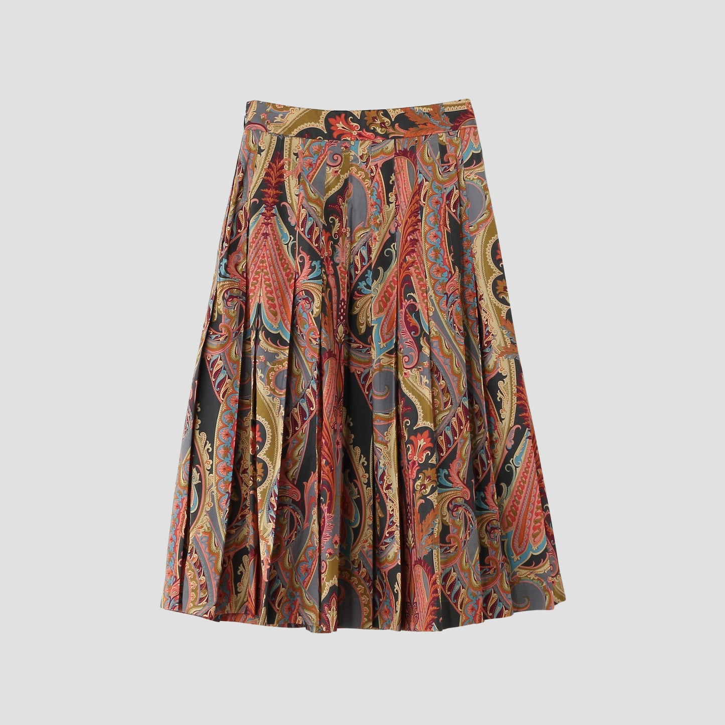 PAISLEY COTTON SHIRTING SKIRT