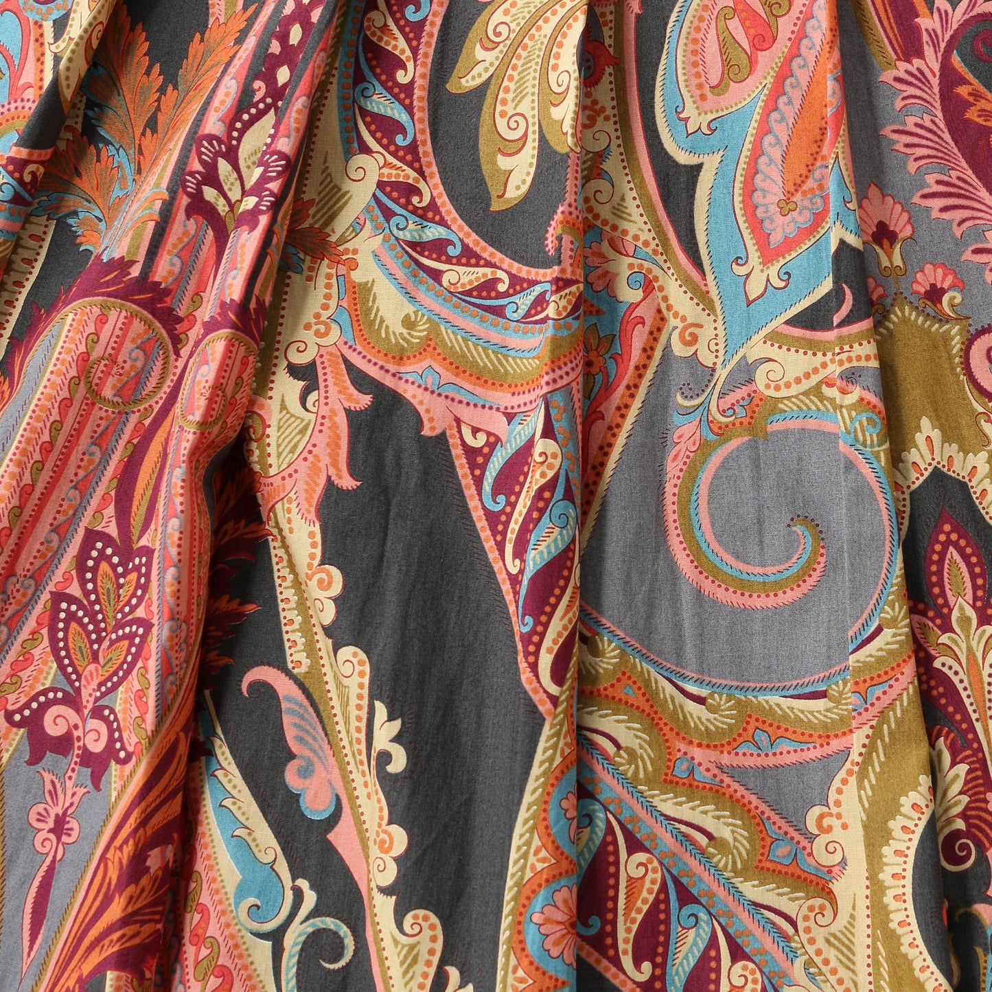 PAISLEY COTTON SHIRTING SKIRT