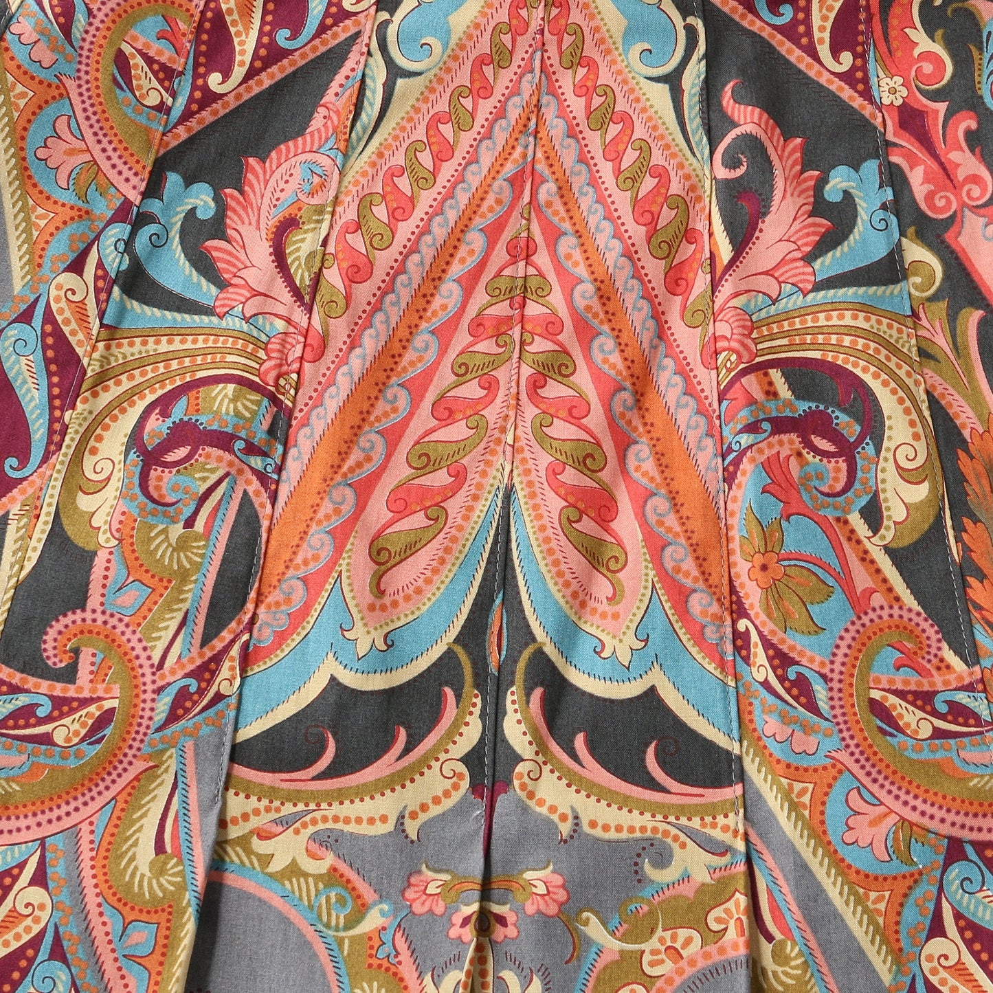 PAISLEY COTTON SHIRTING SKIRT