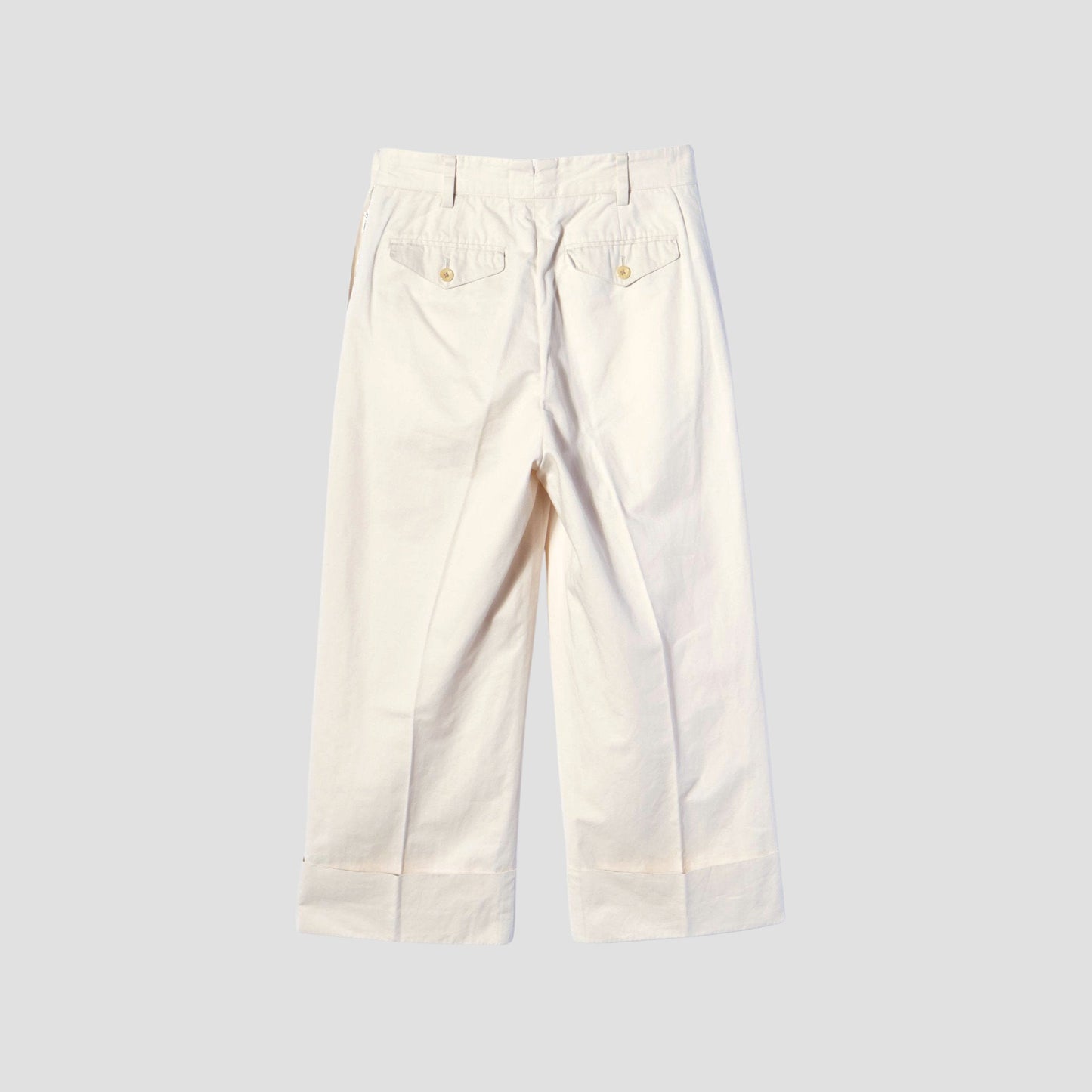 LIGHT COTTON LINEN TWILL TROUSERS
