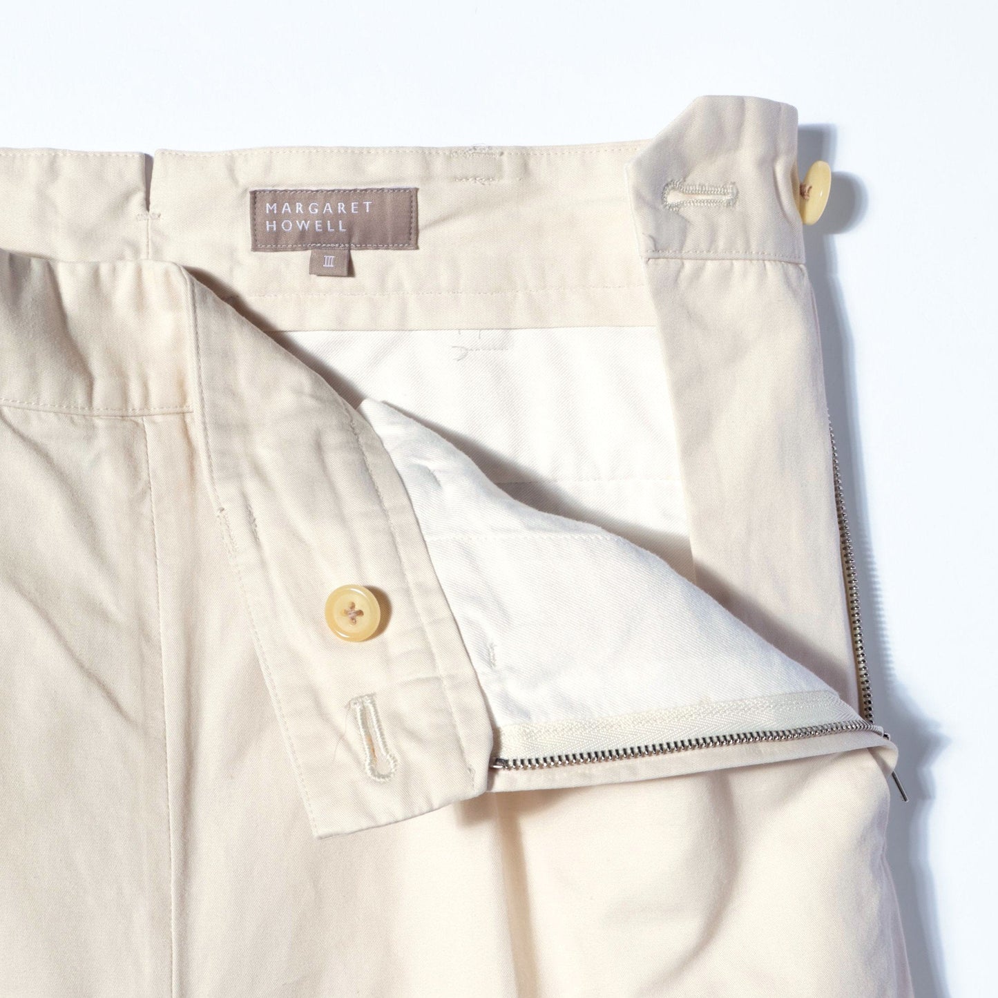 LIGHT COTTON LINEN TWILL TROUSERS