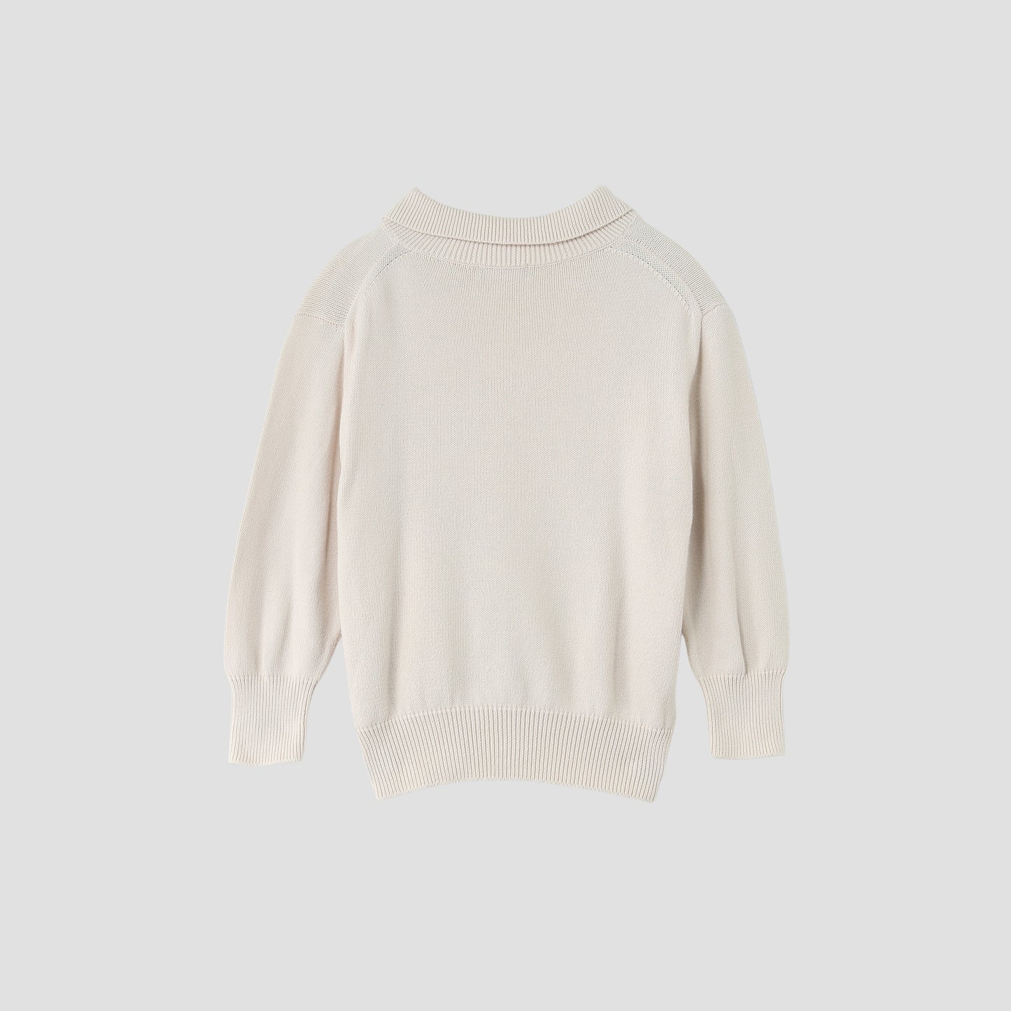 COTTON POLO JUMPER KNIT