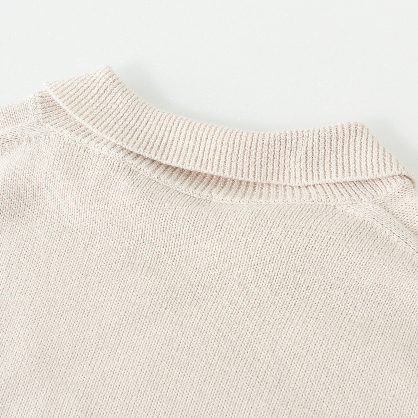 COTTON POLO JUMPER KNIT