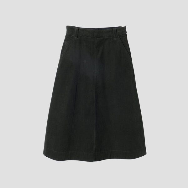 DRY COTTON NEEDLECORD SKIRT