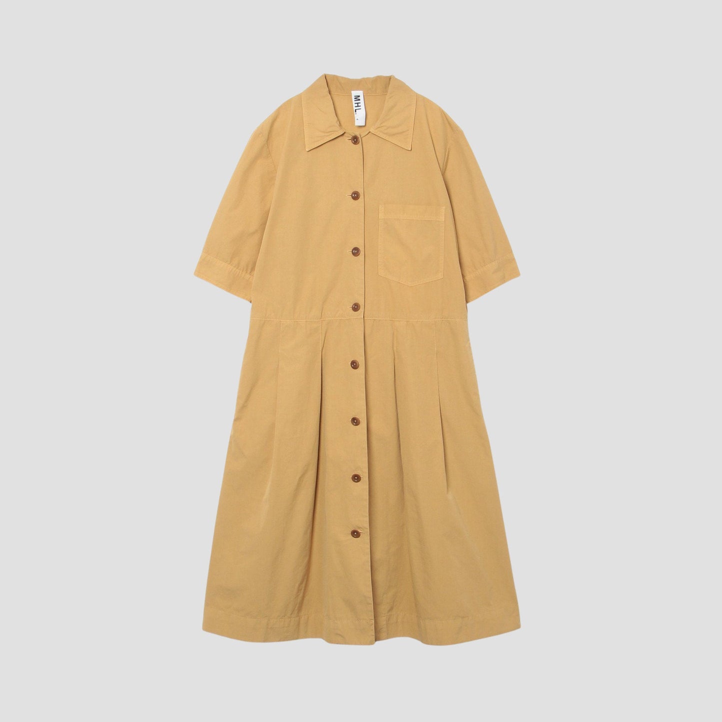 FINE COMPACT POPLIN DRESS