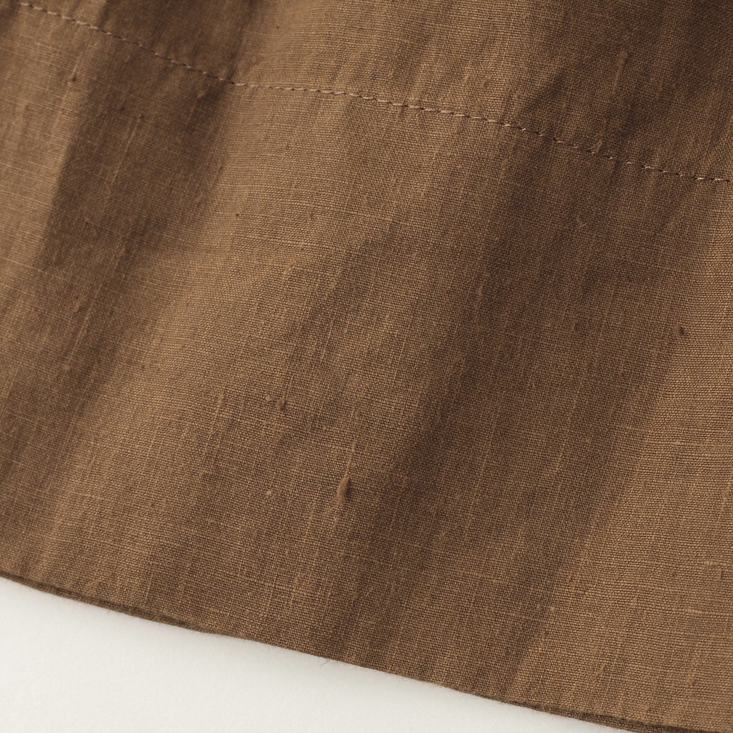 DENSE FINE LINEN POPLIN SKIRT