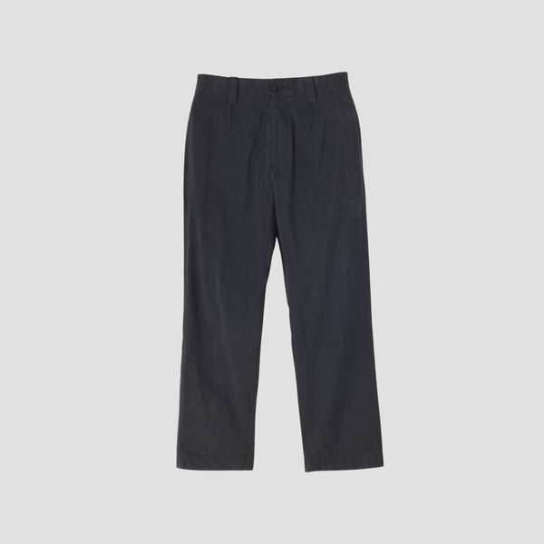 COTTON SILK POPLIN TROUSERS