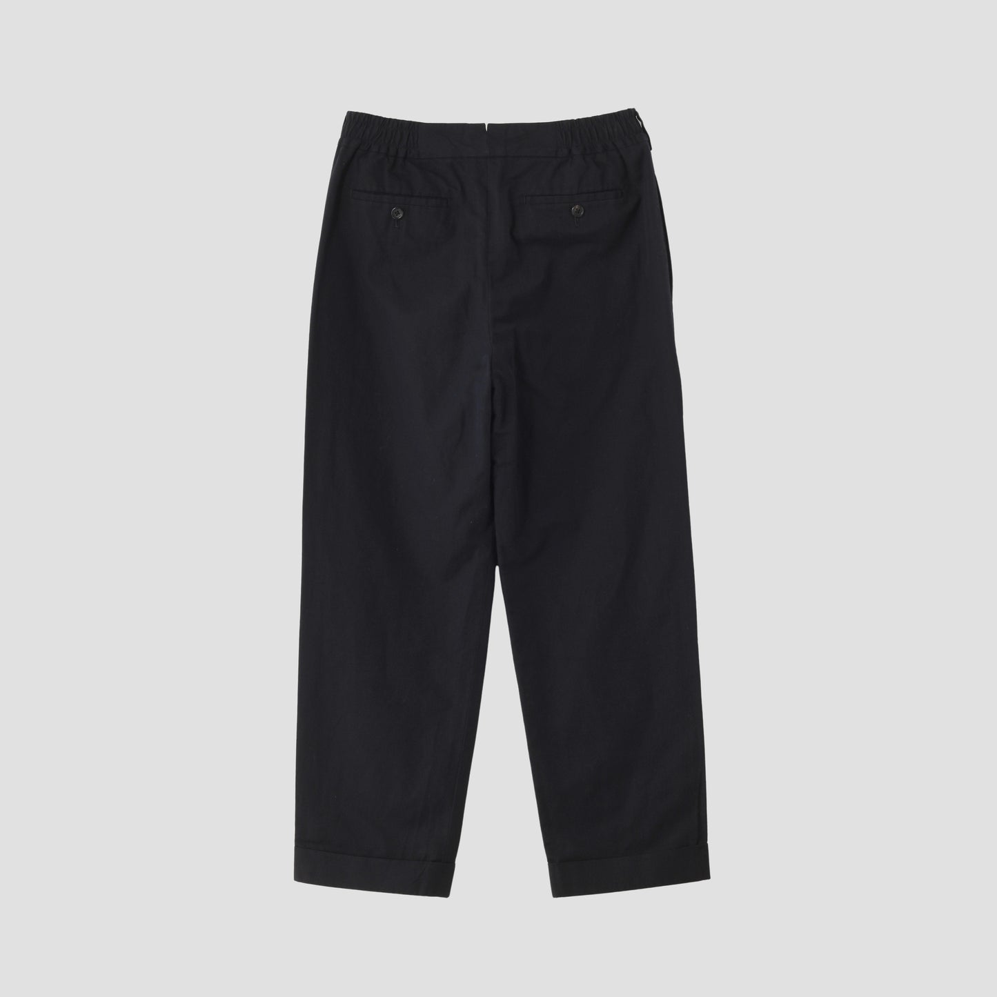 COTTON LINEN PLAIN WEAVE TROUSERS