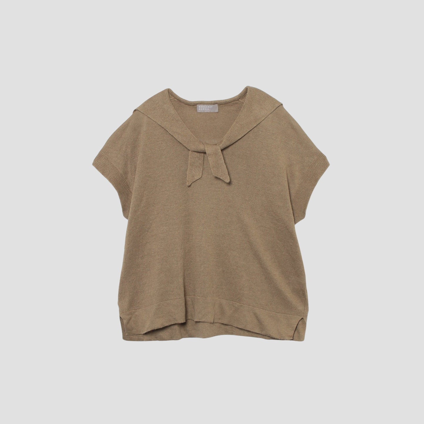 LINEN SILK SAILOR COLLAR KNIT