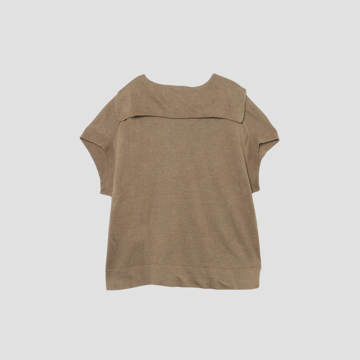 LINEN SILK SAILOR COLLAR KNIT