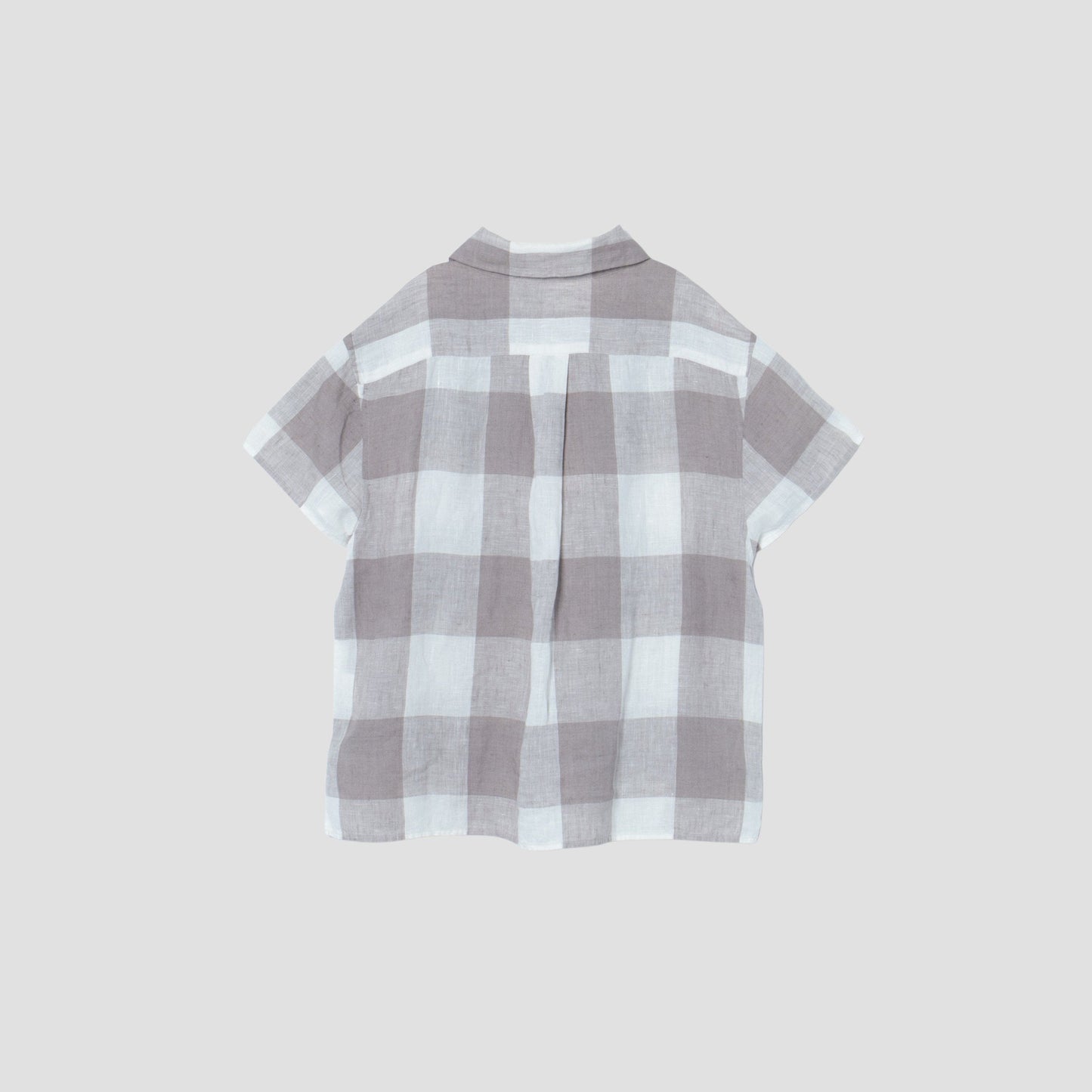 LARGE CHECK LINEN SHIRT