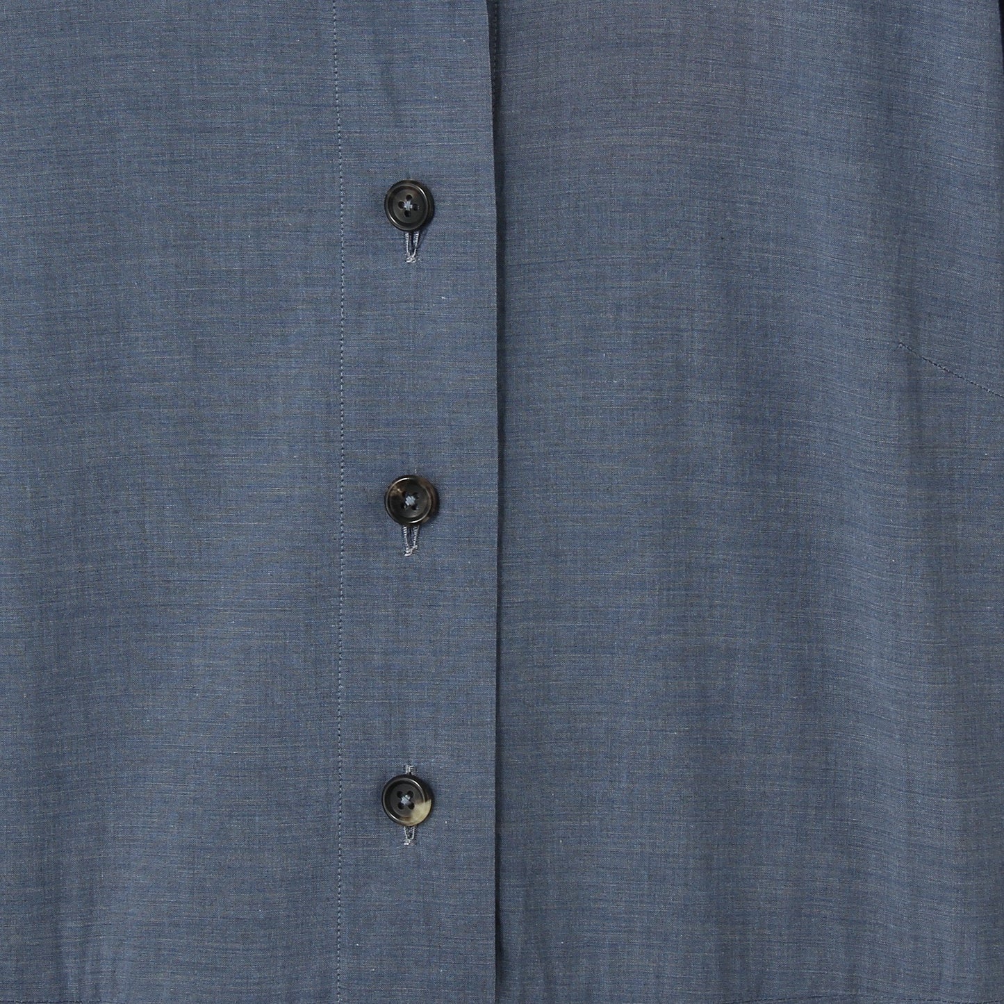 FINE COTTON CHAMBRAY DRESS