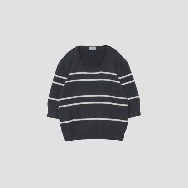 STRIPE S/S JUMPER KNIT