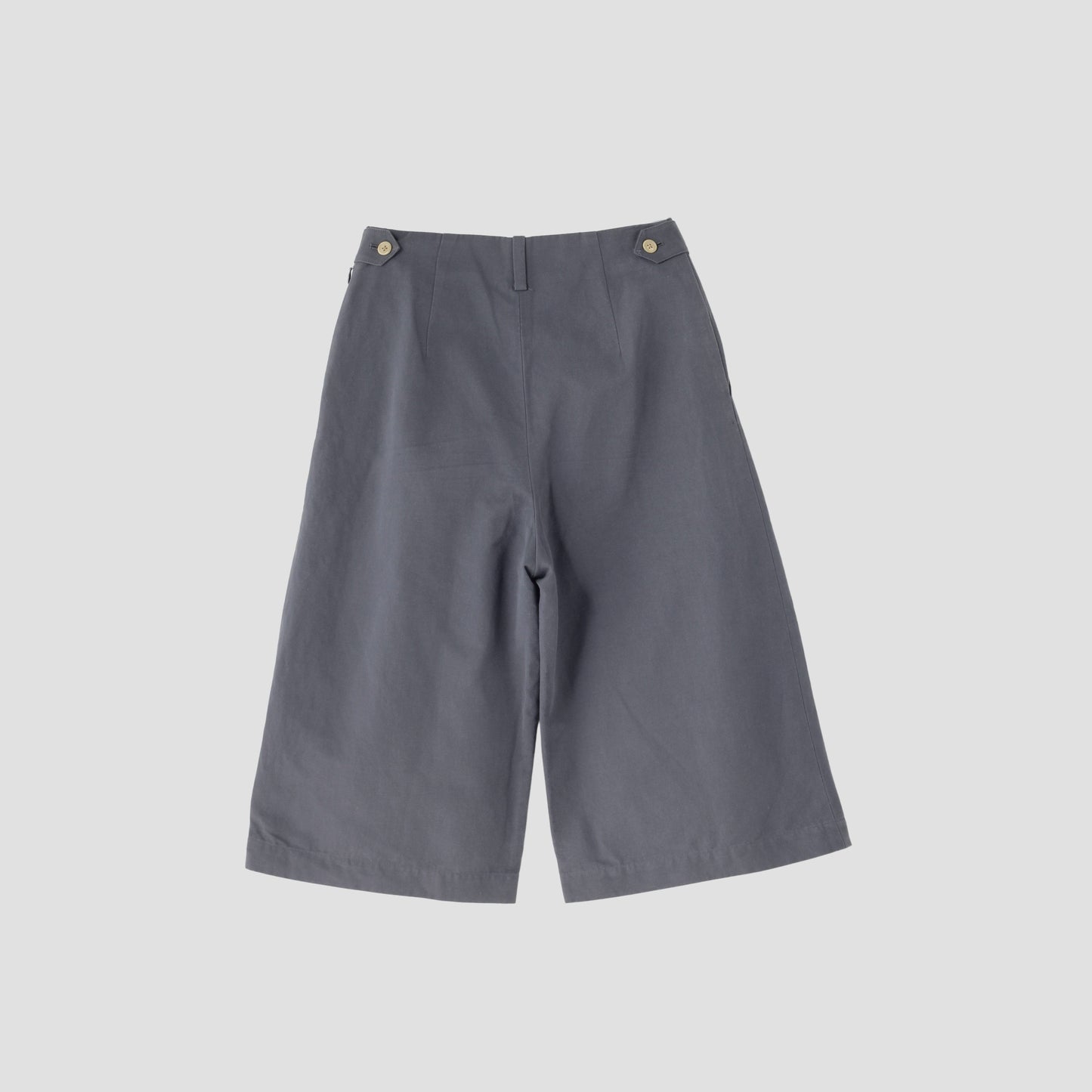 COTTON LINEN CANVAS TROUSERS