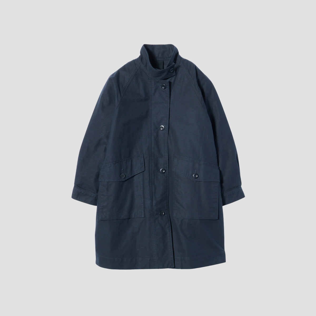 UNEVEN COTTON CANVAS COAT