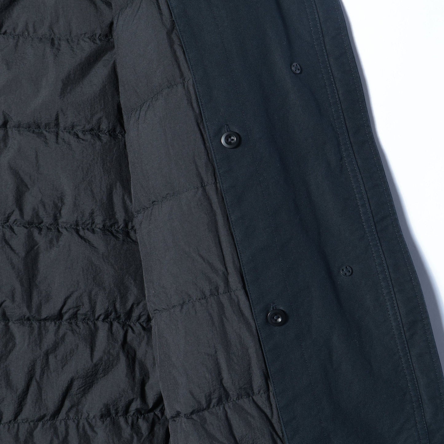 UNEVEN COTTON CANVAS COAT