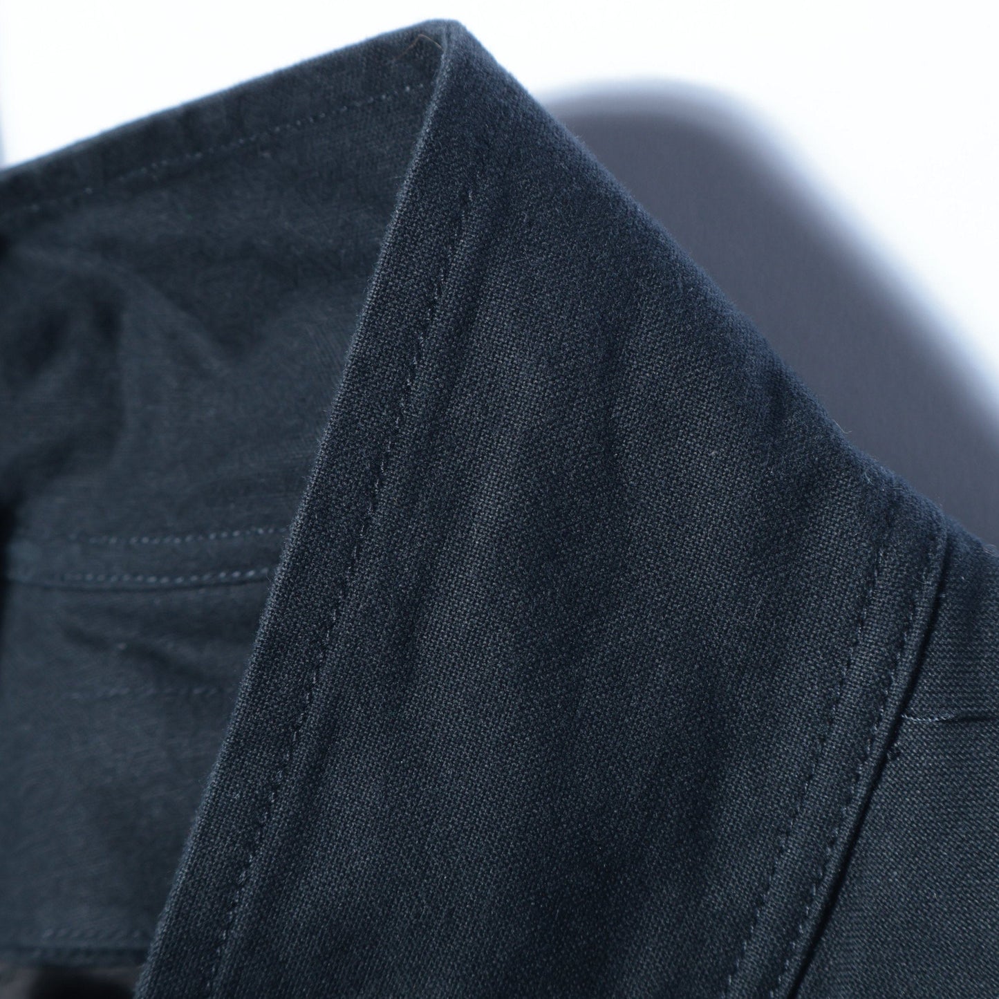 UNEVEN COTTON CANVAS COAT