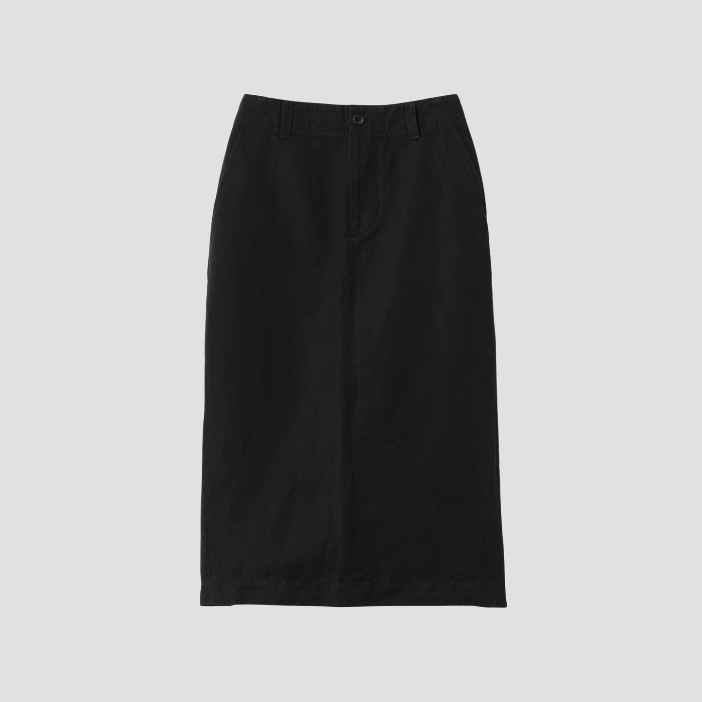 COTTON LINEN TWILL SKIRT