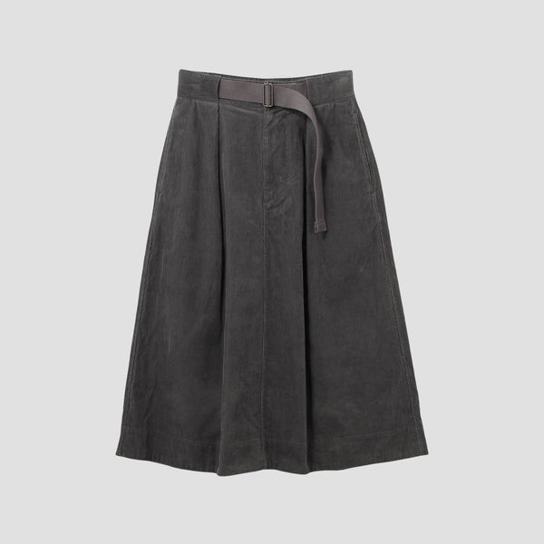 DRY COTTON NEEDLECORD SKIRT