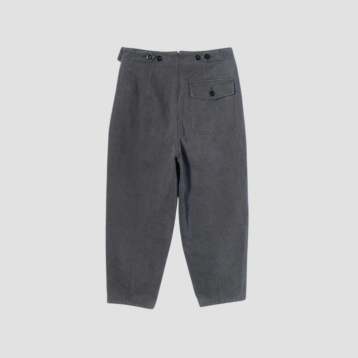 FADED COTTON DRILL TROUSERS