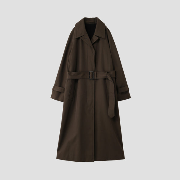 WOOL COTTON GABARDINE COAT