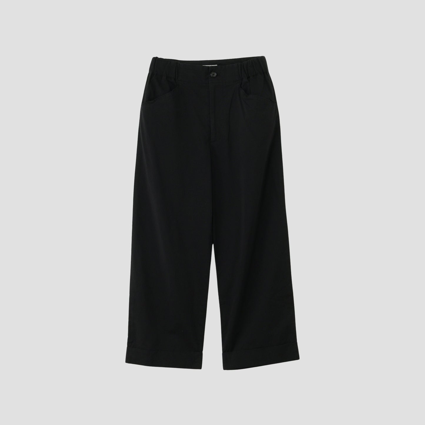 COTTON SILK POPLIN TROUSERS