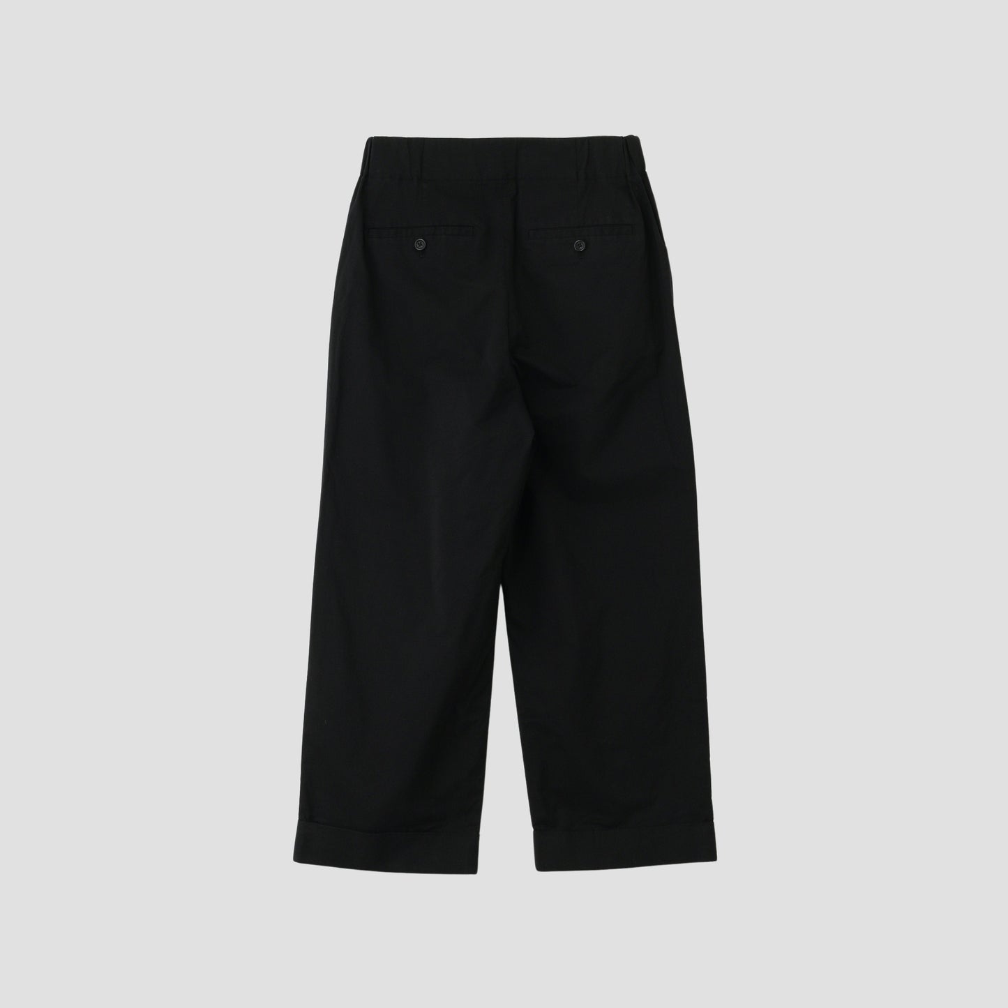COTTON SILK POPLIN TROUSERS