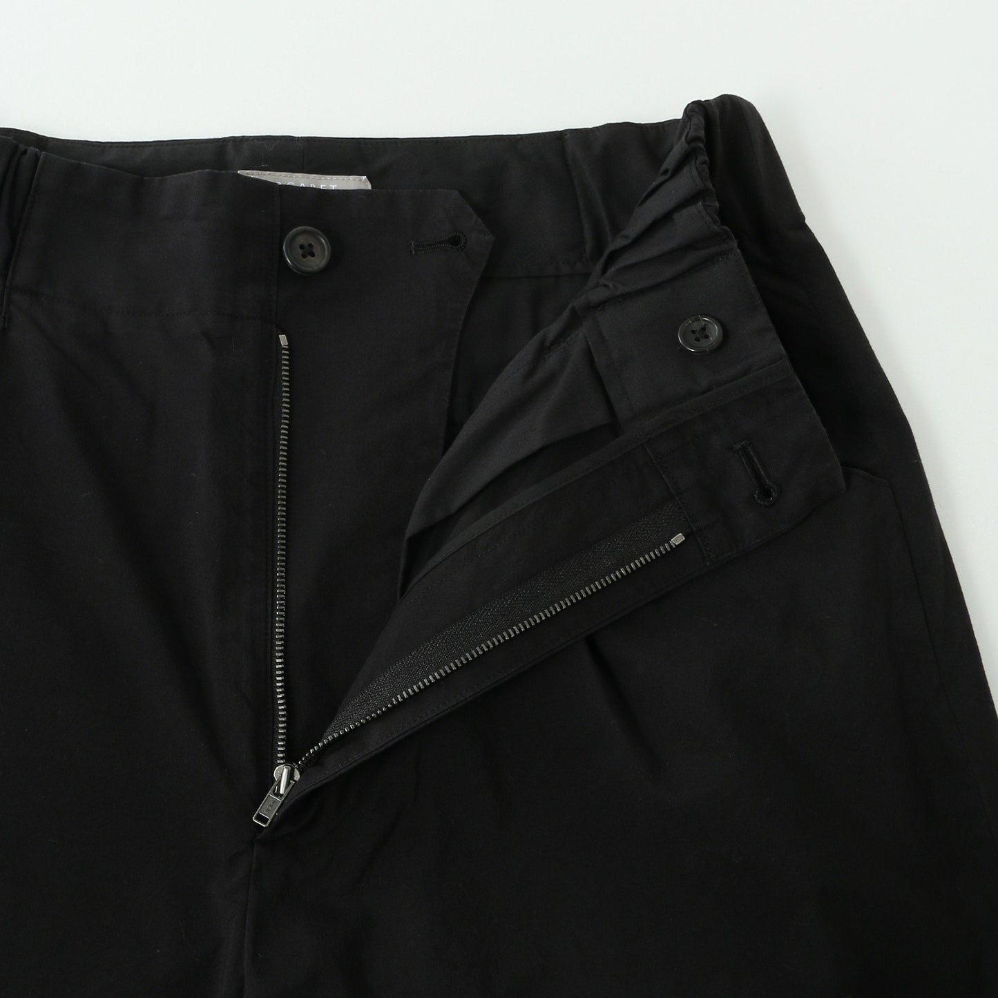 COTTON SILK POPLIN TROUSERS