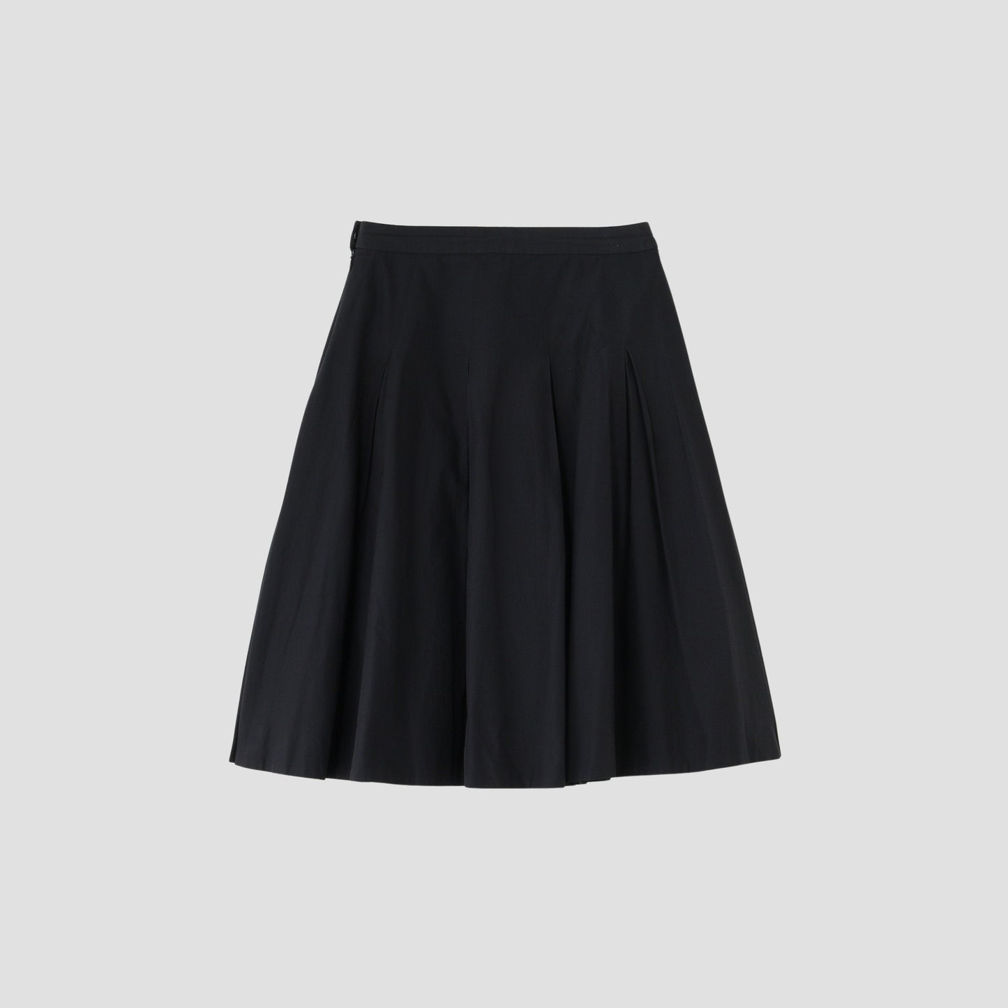 COTTON SILK POPLIN SKIRT
