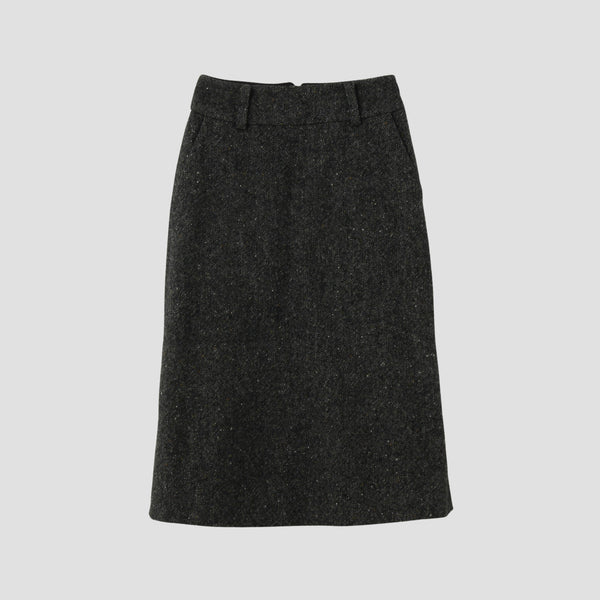 WOOL TWEED SKIRT