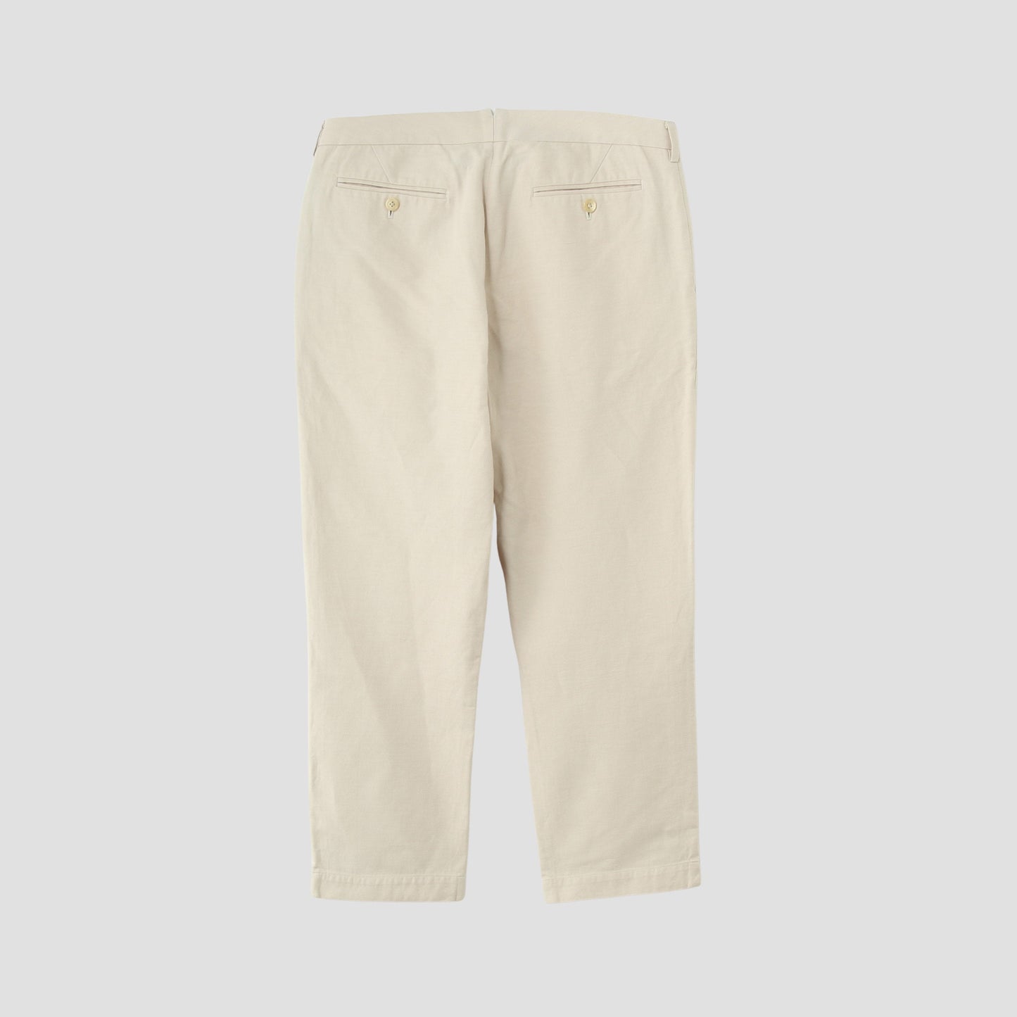 COTTON LINEN TWILL TROUSERS