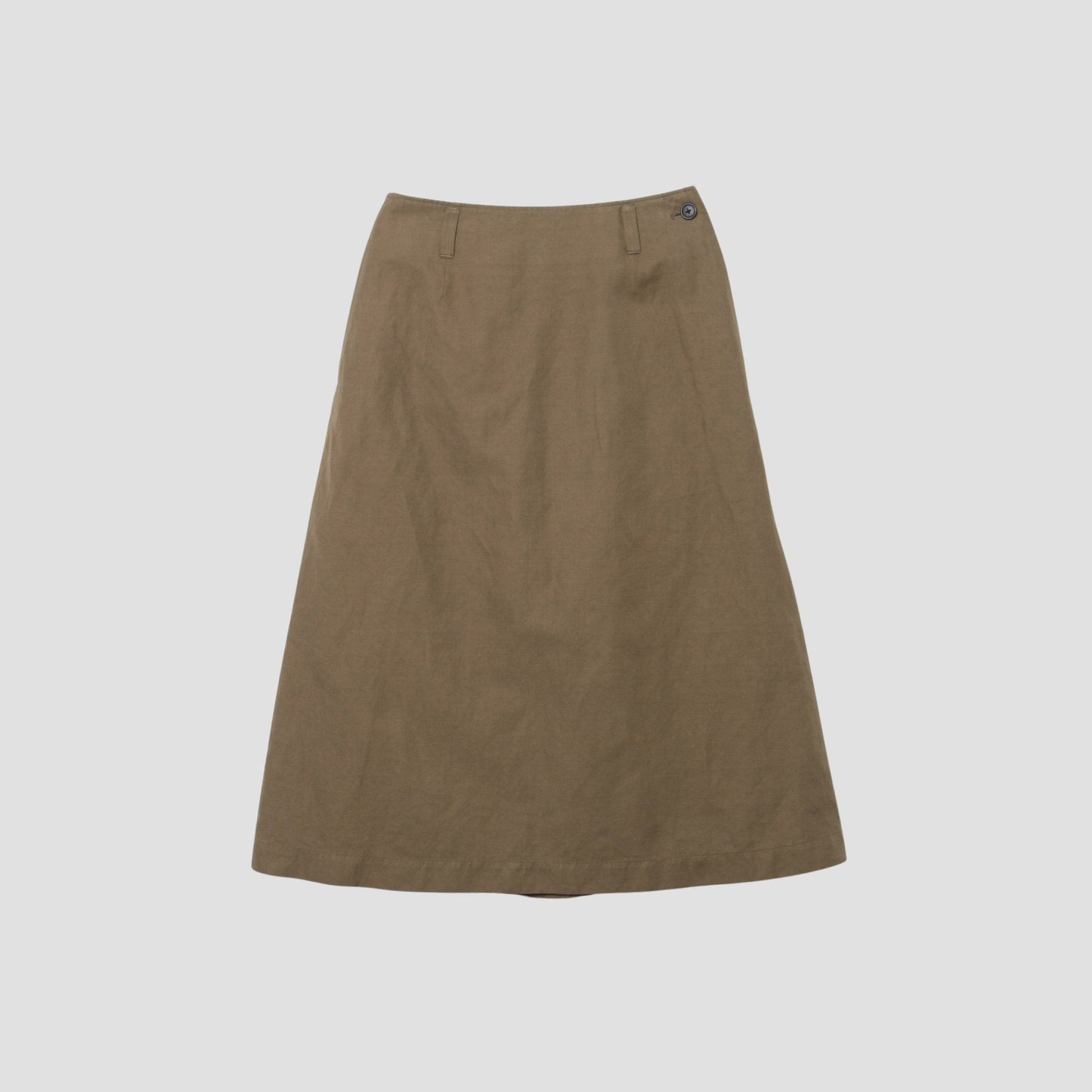 COTTON LINEN TWILL SKIRT