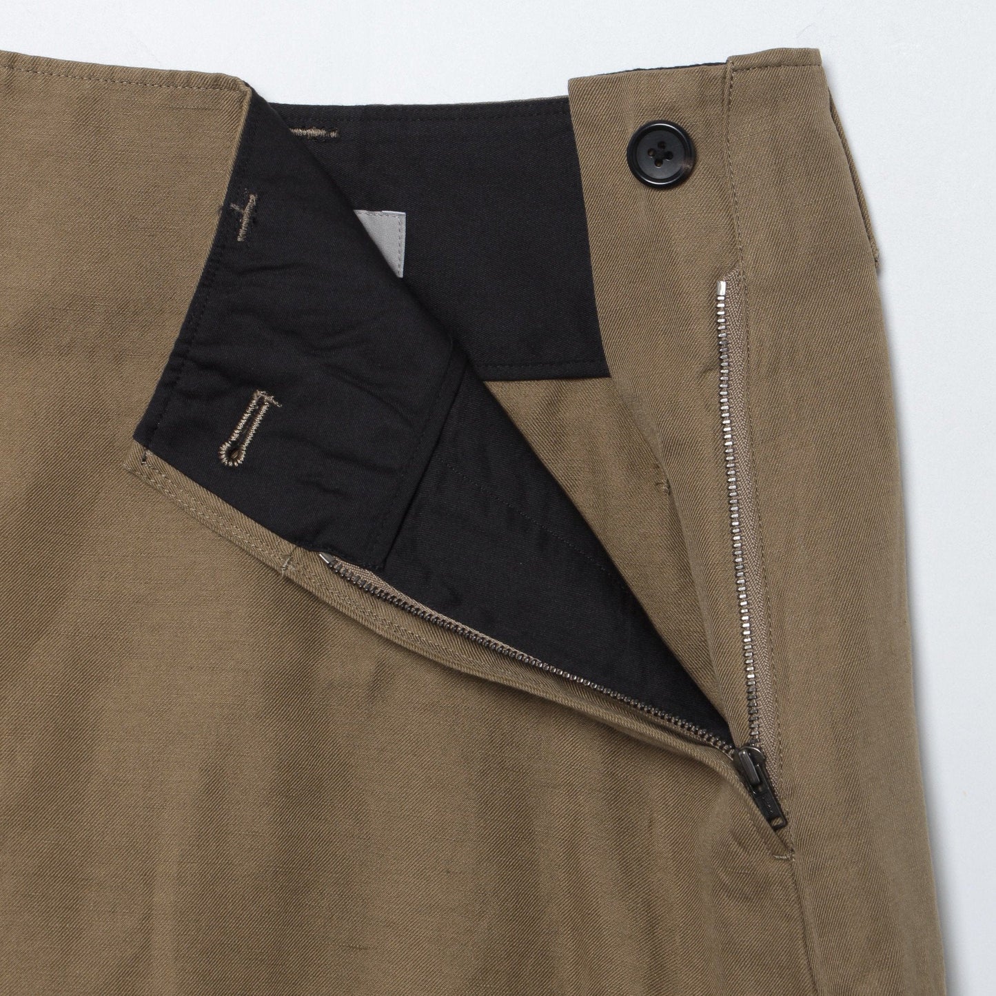 COTTON LINEN TWILL SKIRT